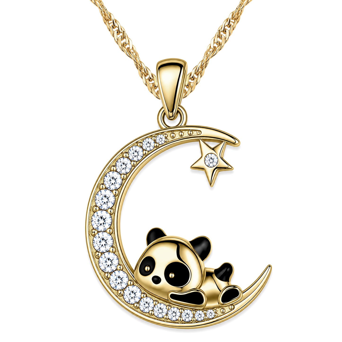 Naszyjnik Panda na Księżycu