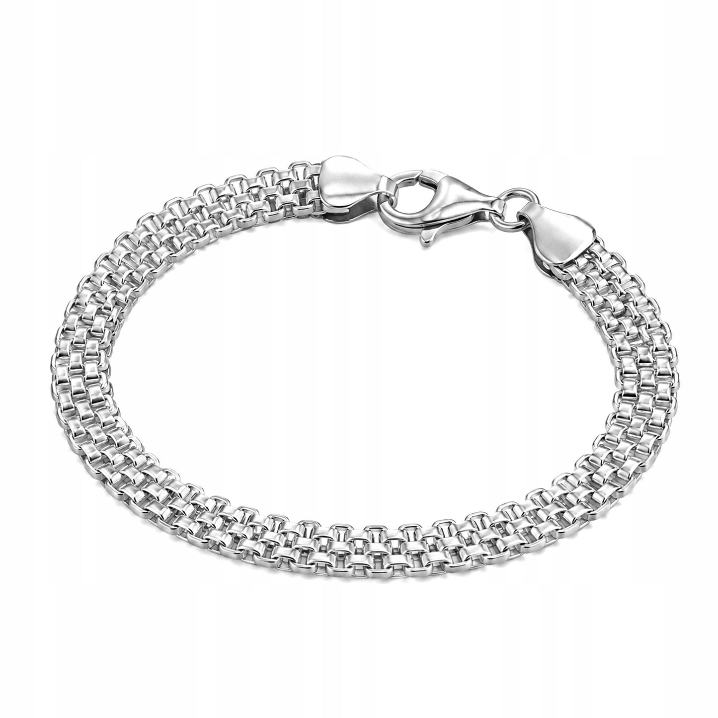 Bransoletka Mesh Siatka Taśma Damska 18 cm Szeroka 6mm