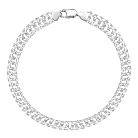 Bransoletka Srebrna Rombo 4,0mm
