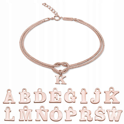 Bransoletka z Literką Personalizowana Litera Inicjał