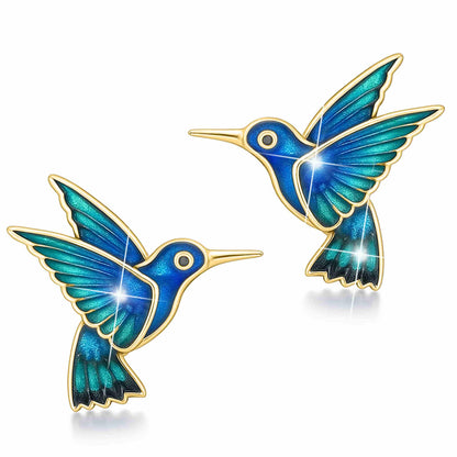 Kolczyki Niebieskie Kolibry
