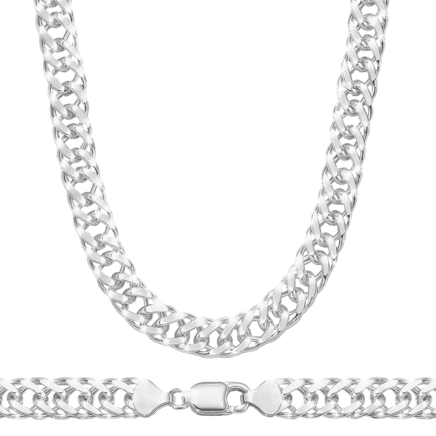 Łańcuszek Srebrny Rombo 4,5mm