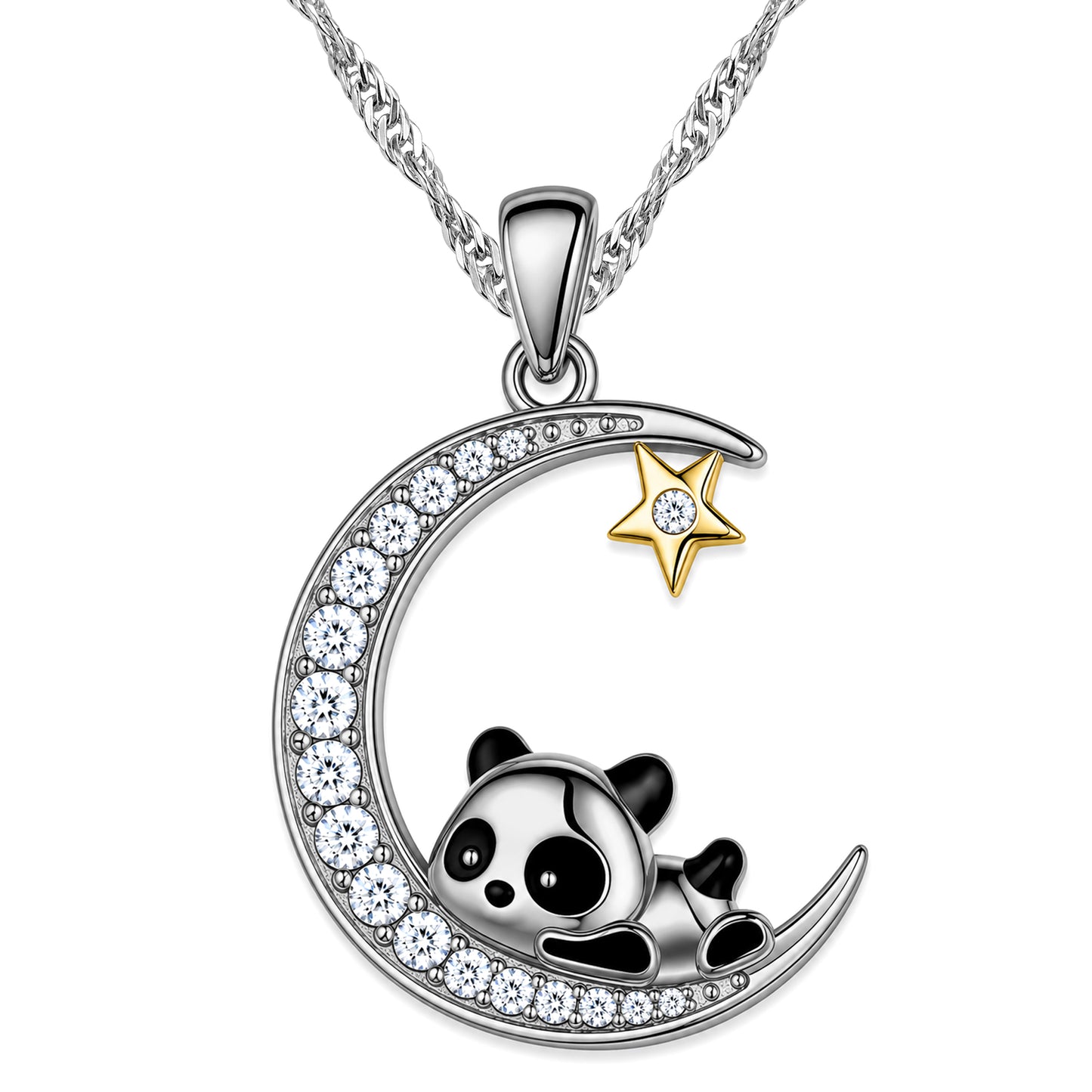 Naszyjnik Panda na Księżycu