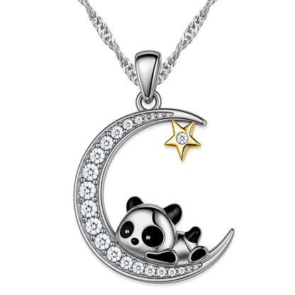 Naszyjnik Panda na Księżycu