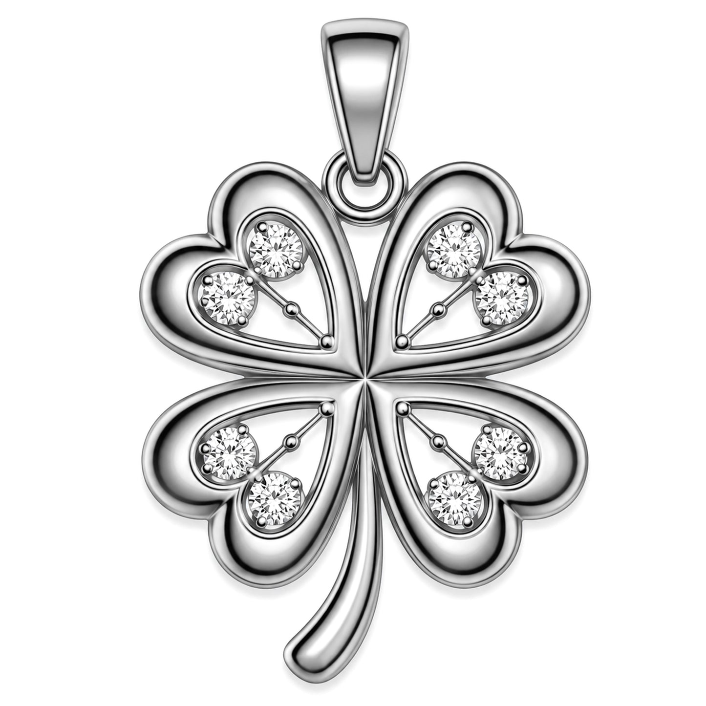 Zawieszka Czterolistna Koniczyna Koniczynka na Szczęście Clover