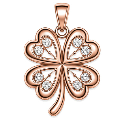Zawieszka Czterolistna Koniczyna Koniczynka na Szczęście Clover