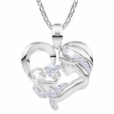 Naszyjnik Serce Matka z Dzieckiem